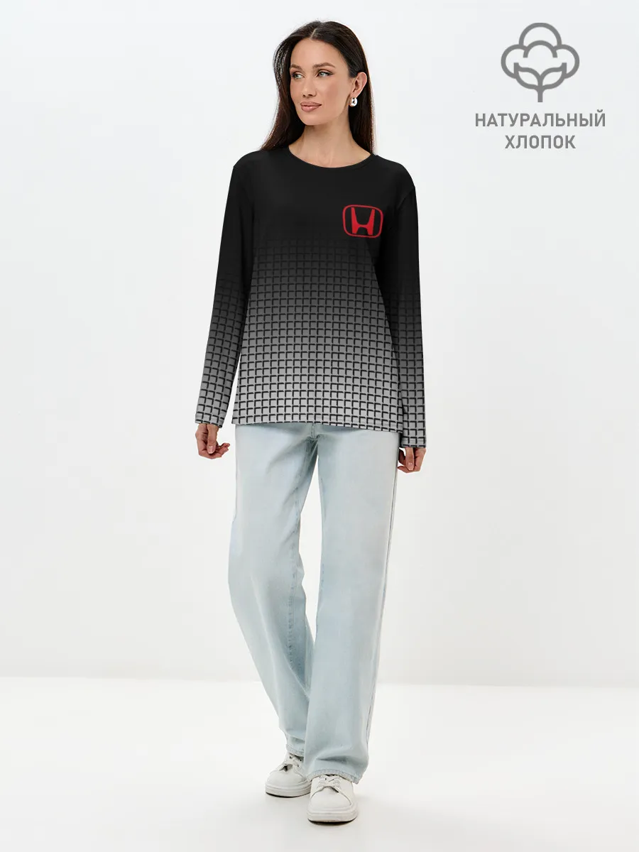 Лонгслив женский. Хлопок / HONDA SPORT