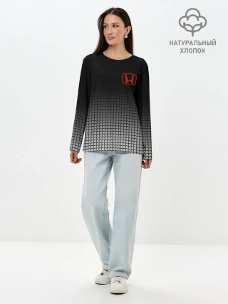 Лонгслив женский. Хлопок / HONDA SPORT