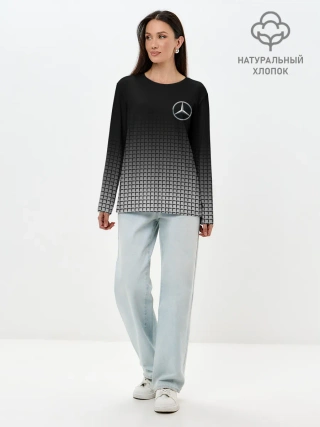 Лонгслив женский. Хлопок / MERCEDES BENZ SPORT