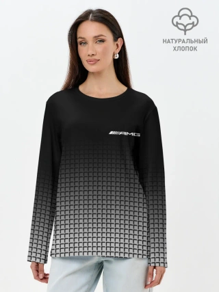 Лонгслив женский. Хлопок / AMG SPORT