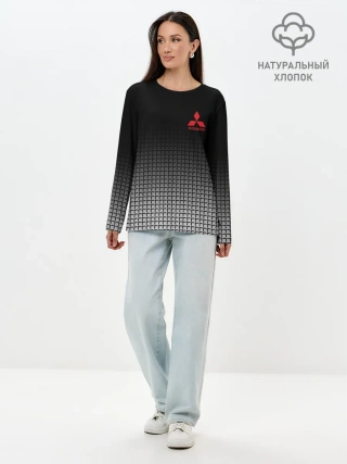 Лонгслив женский. Хлопок / MITSUBISHI SPORT