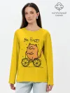 Лонгслив женский. Хлопок / Be Happy,cat