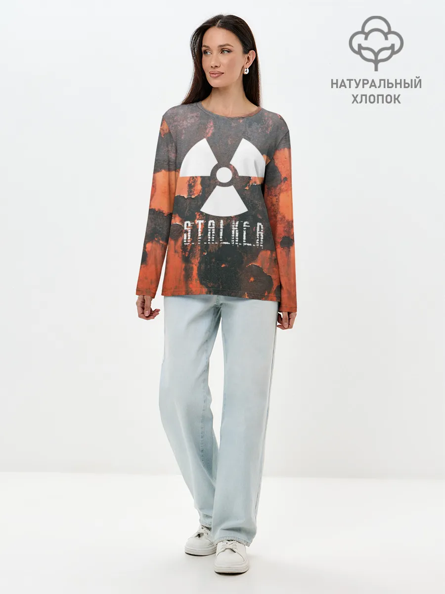 Лонгслив женский. Хлопок / Сталкер