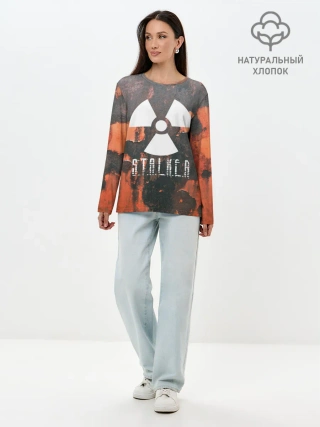 Лонгслив женский. Хлопок / Сталкер