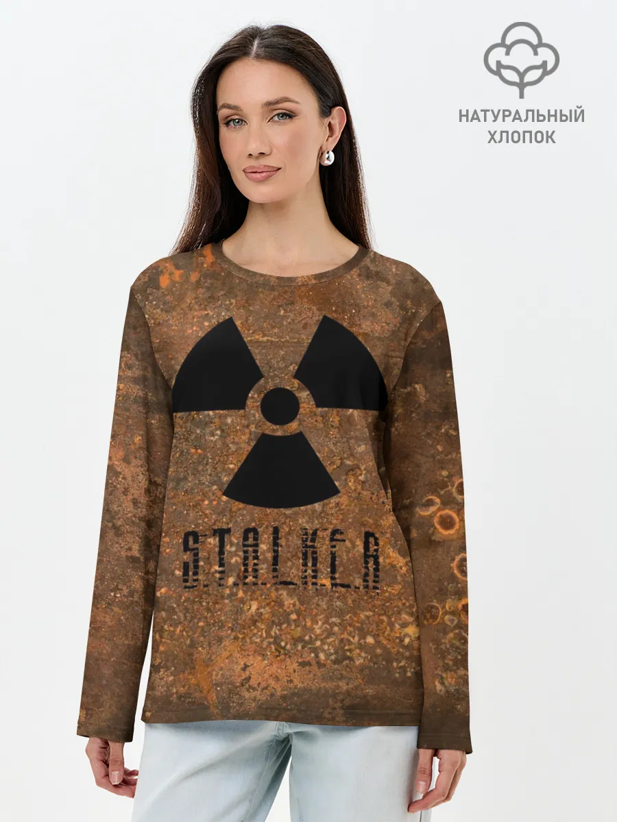 Лонгслив женский. Хлопок / STALKER