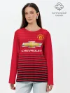 Лонгслив женский. Хлопок / Man United Форма Home 18/19