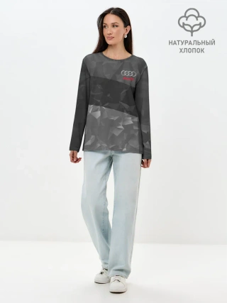 Лонгслив женский. Хлопок / AUDI SPORT