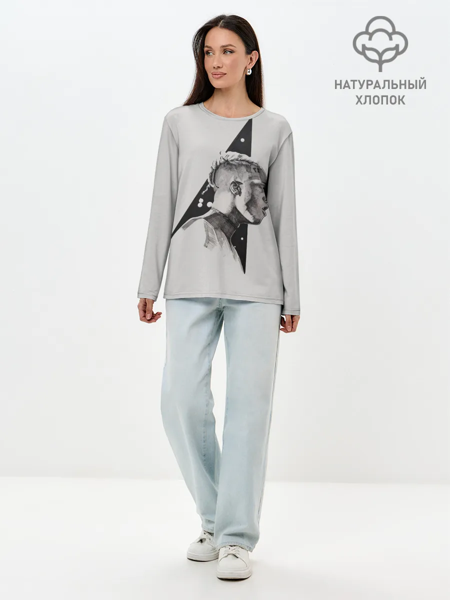 Лонгслив женский. Хлопок / XXXtentacion