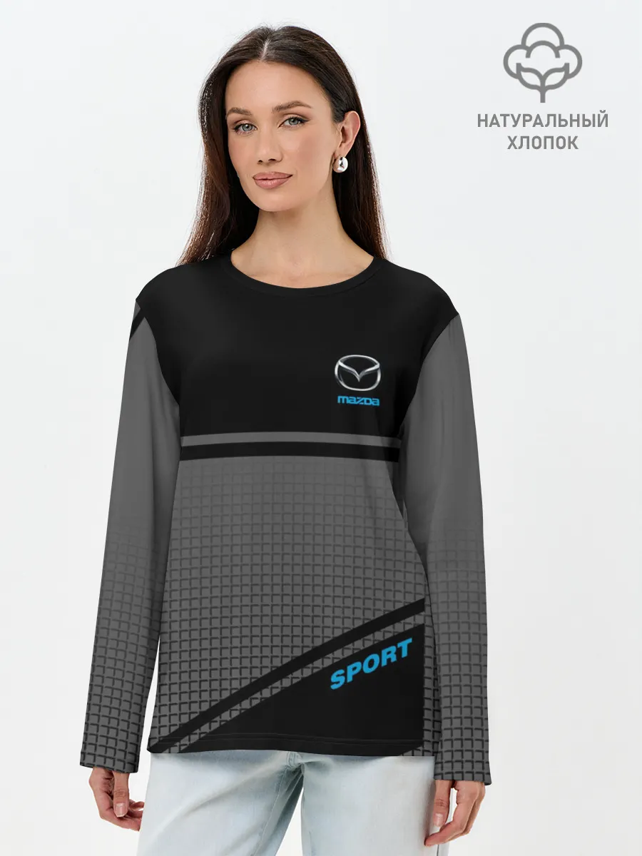 Лонгслив женский. Хлопок / MAZDA SPORT