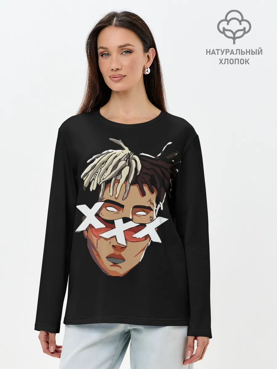 Лонгслив женский. Хлопок / XXXtentacion