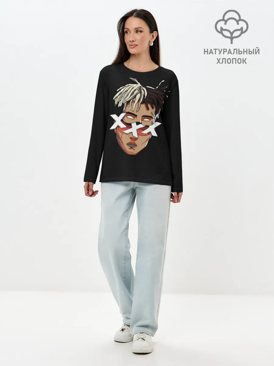 Лонгслив женский. Хлопок / XXXtentacion