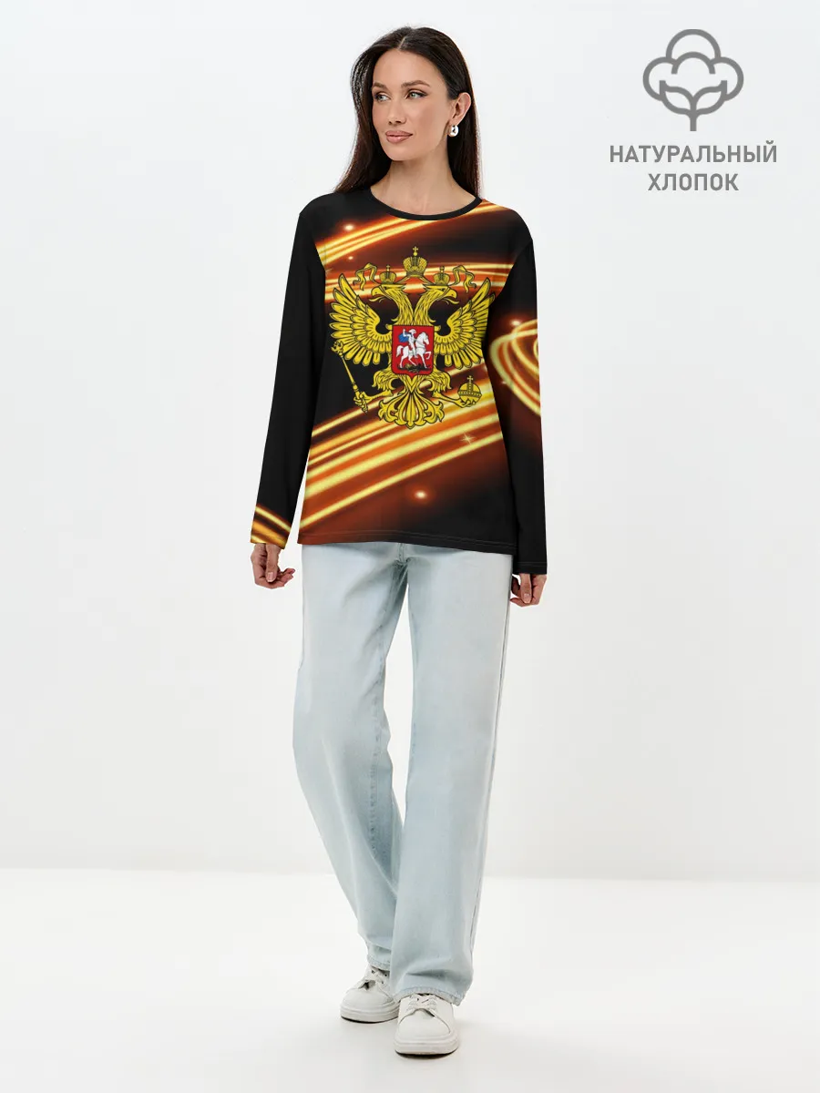 Лонгслив женский. Хлопок / Russia collection