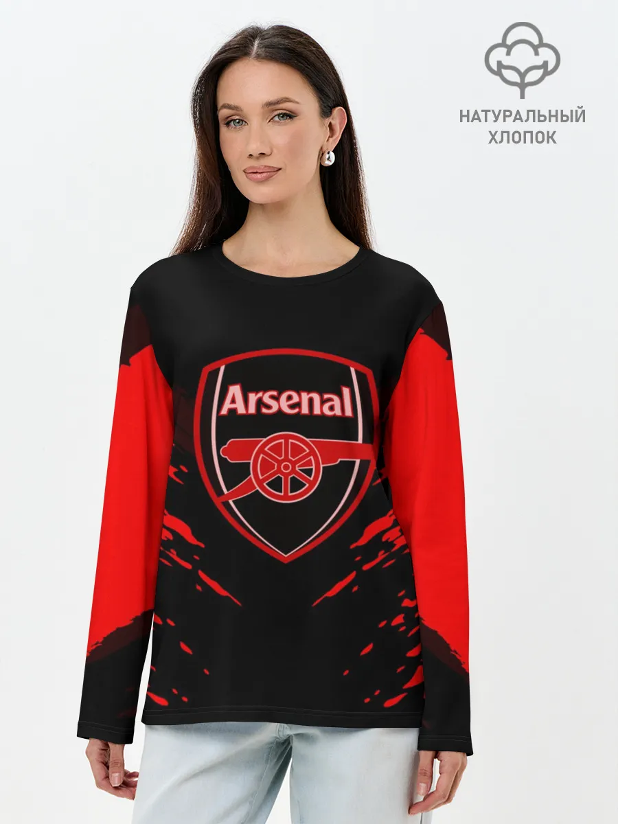 Лонгслив женский. Хлопок / ARSENAL SPORT