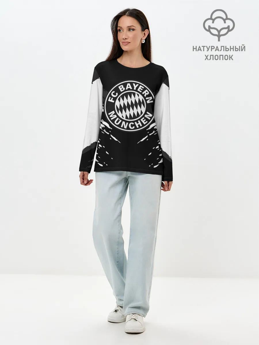 Лонгслив женский. Хлопок / BAYERN MUNCHEN SPORT