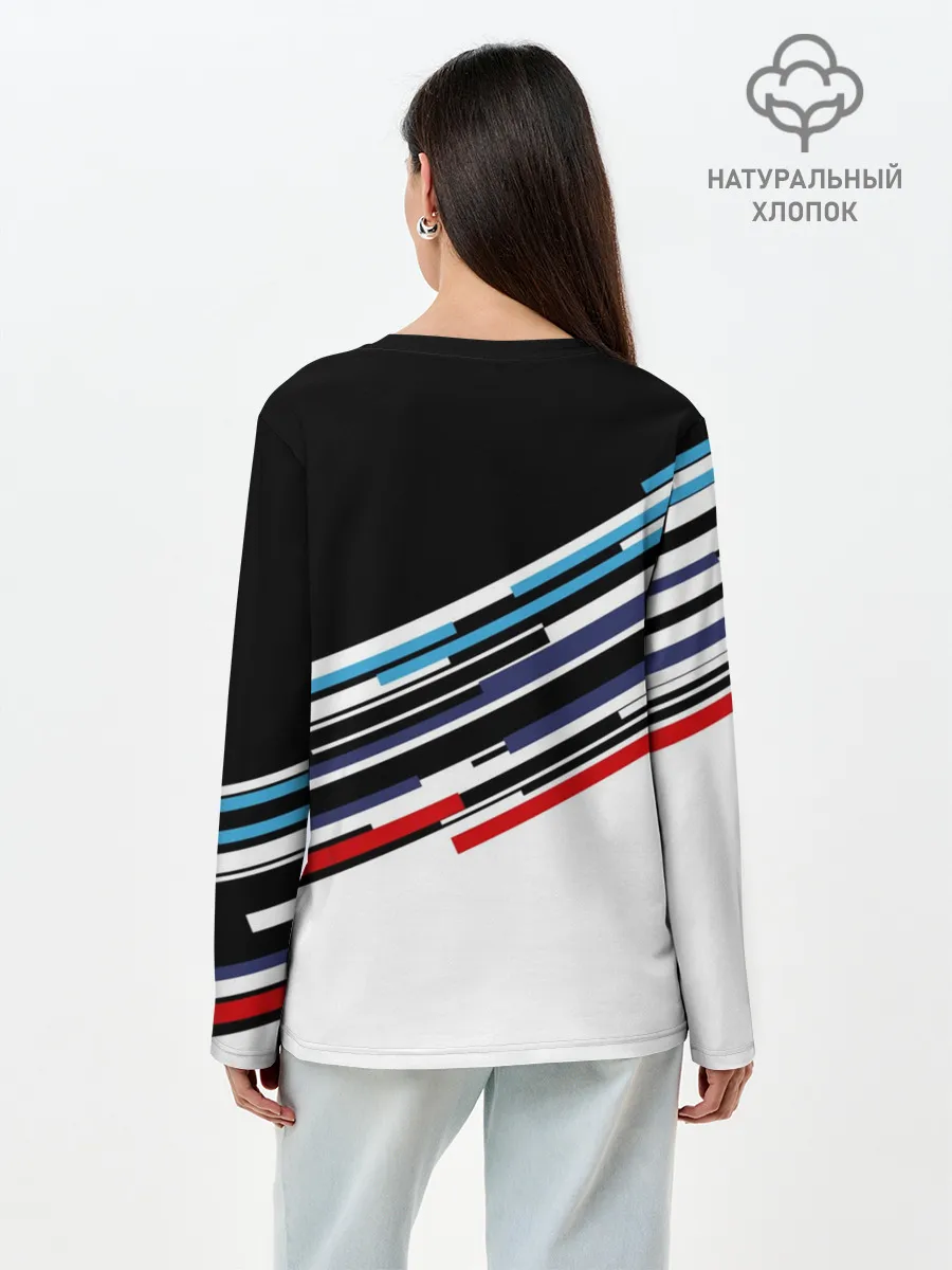 Лонгслив женский. Хлопок / BMW BRAND COLOR | БМВ