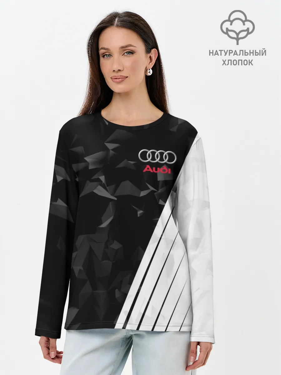 Лонгслив женский. Хлопок / AUDI SPORT