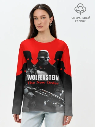 Лонгслив женский. Хлопок / Wolfenstein: The New Order