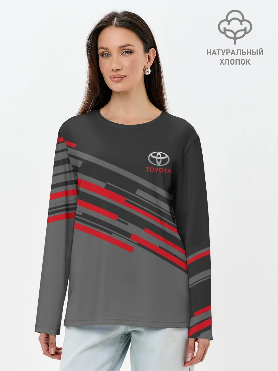 Лонгслив женский. Хлопок / TOYOTA | ТОЙОТА