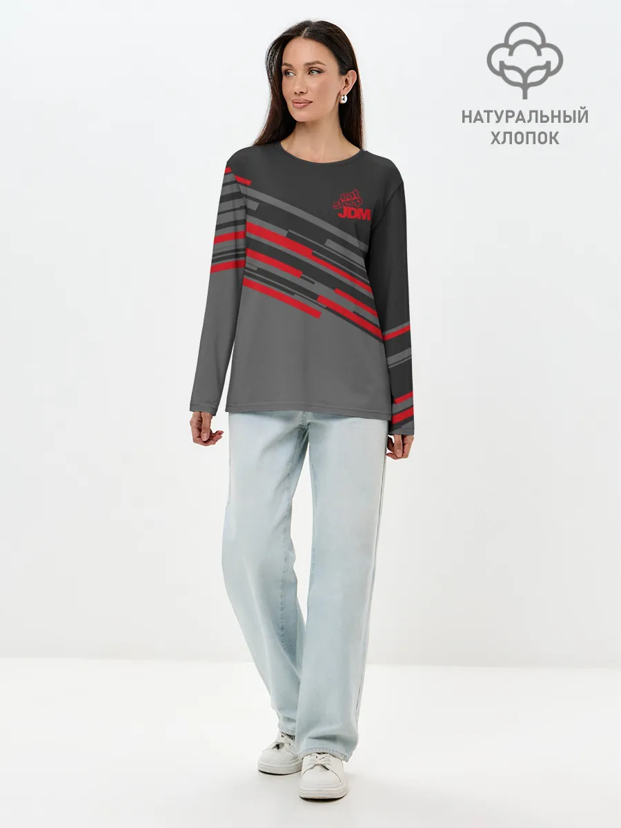 Лонгслив женский. Хлопок / JDM SPORT