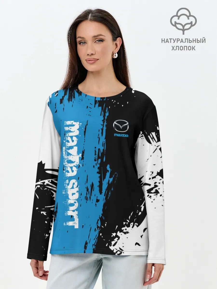 Лонгслив женский. Хлопок / MAZDA SPORT