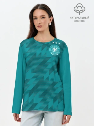 Лонгслив женский. Хлопок / Germany away WC 2018