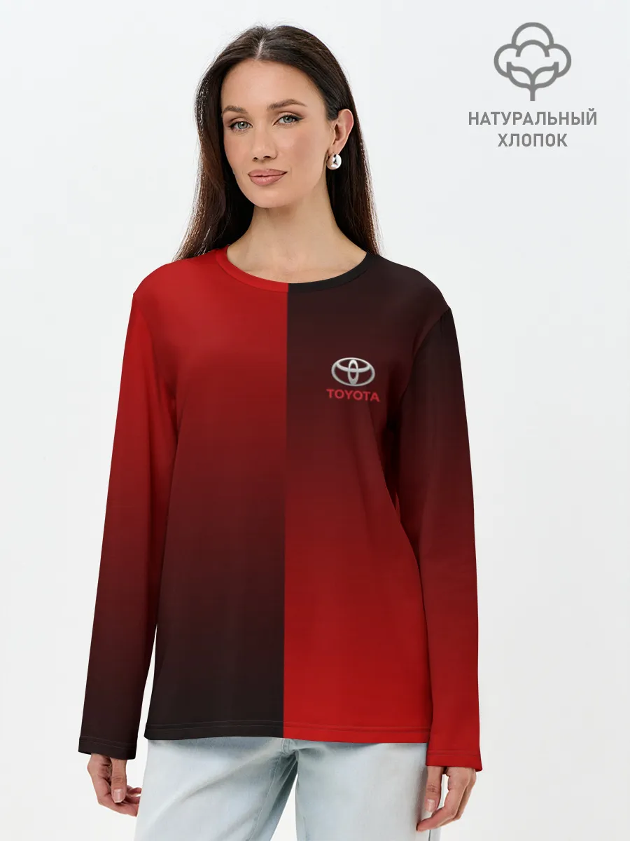 Лонгслив женский. Хлопок / TOYOTA SPORT