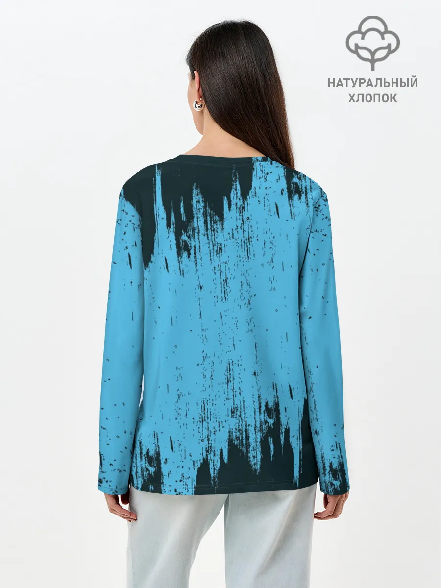 Лонгслив женский. Хлопок / Манчестер Сити