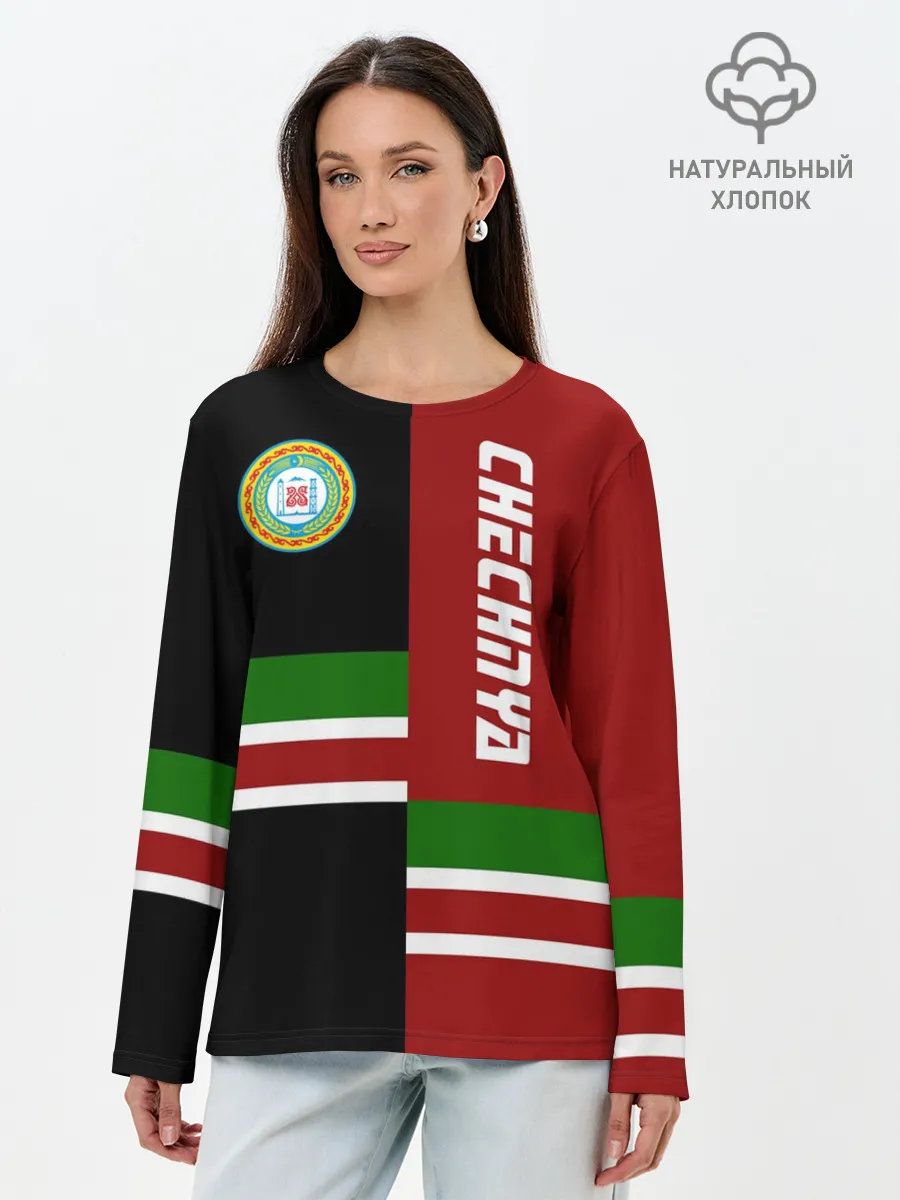 Лонгслив женский. Хлопок / CHECHNYA