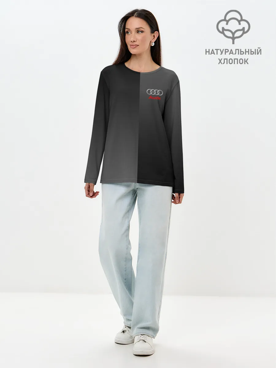 Лонгслив женский. Хлопок / AUDI SPORT