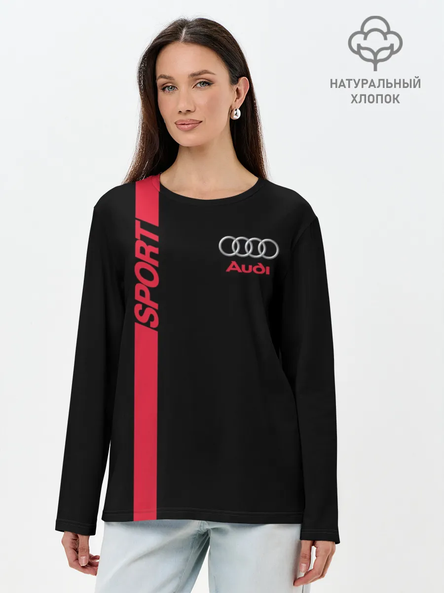 Лонгслив женский. Хлопок / AUDI SPORT