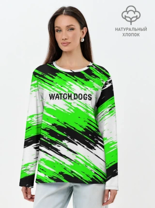 Лонгслив женский. Хлопок / Watch Dogs