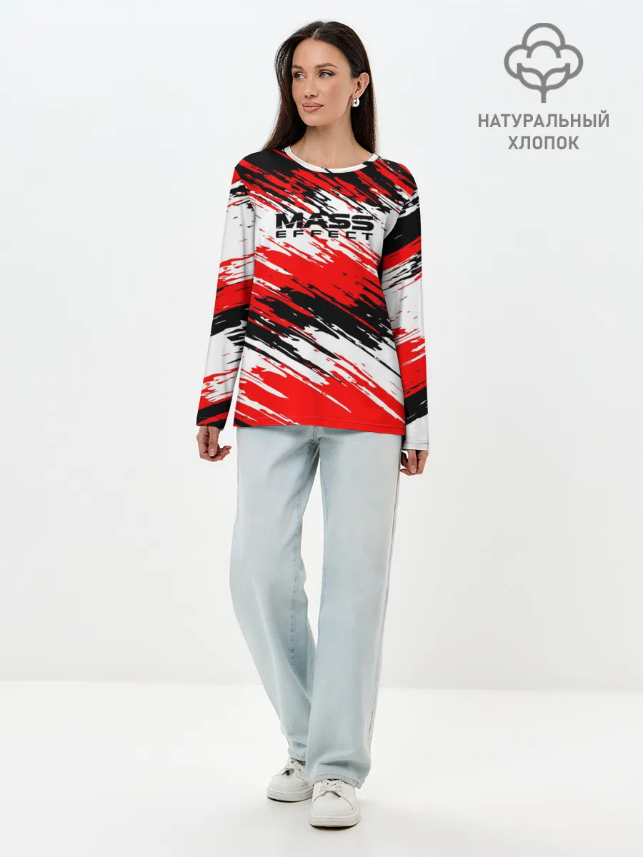 Лонгслив женский. Хлопок / Mass Effect