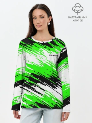 Лонгслив женский. Хлопок / Watch Dogs