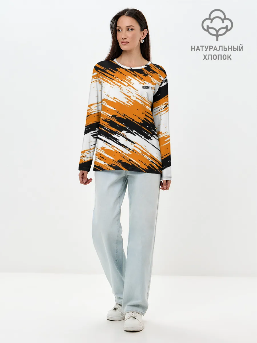 Лонгслив женский. Хлопок / Resident Evil