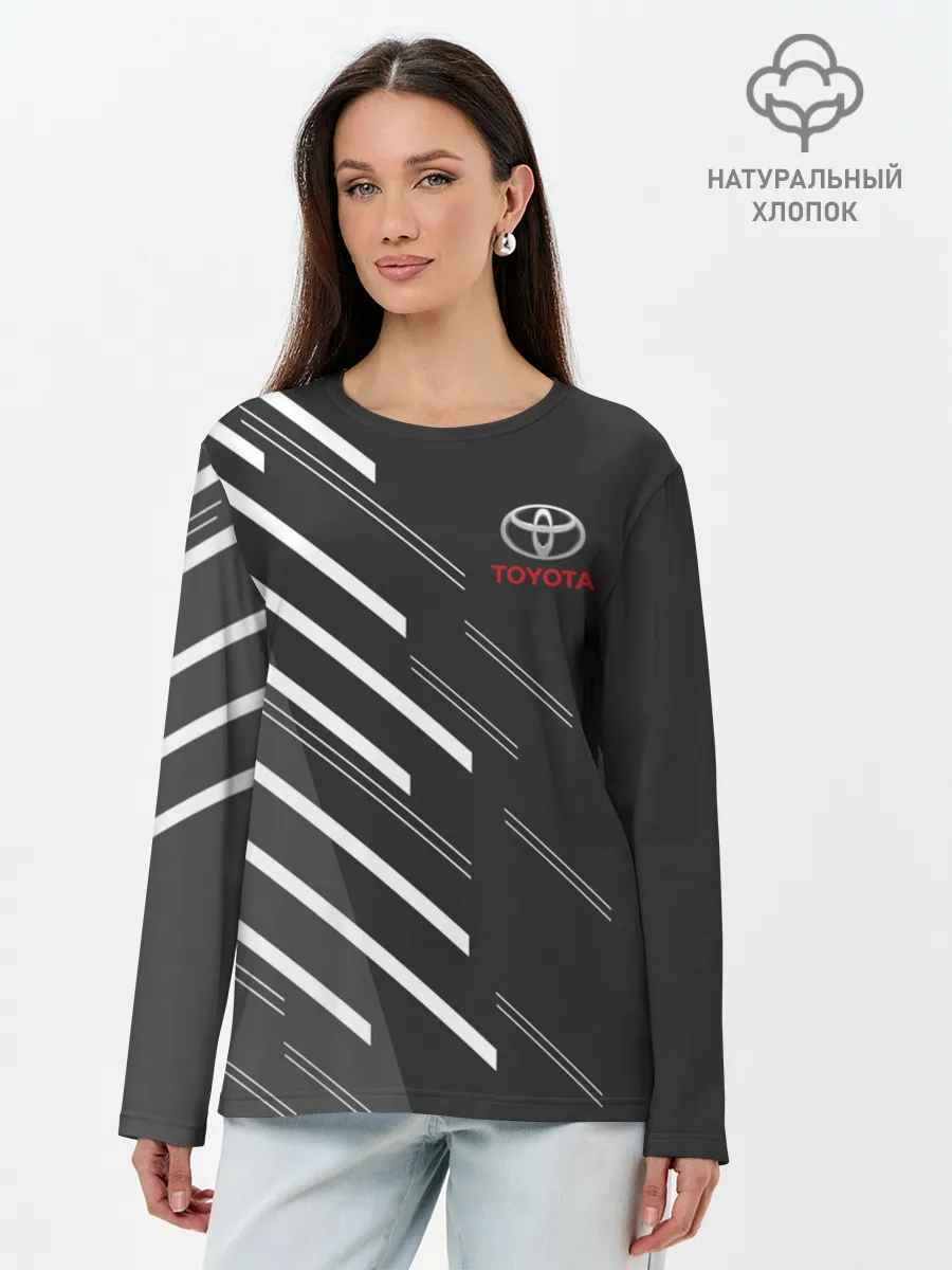 Лонгслив женский. Хлопок / TOYOTA SPORT