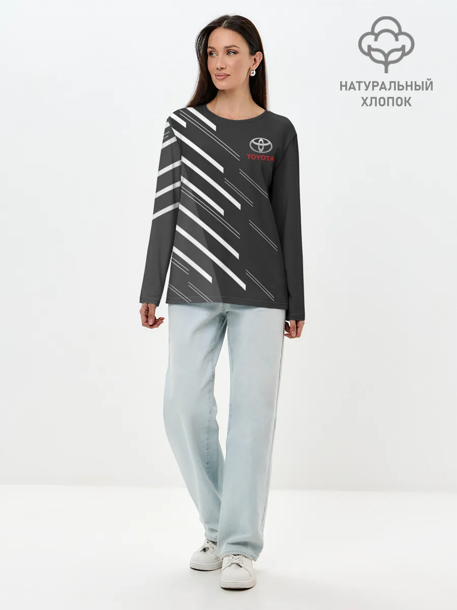 Лонгслив женский. Хлопок / TOYOTA SPORT