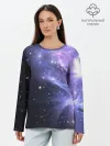 Лонгслив женский. Хлопок / Сияние звёзд