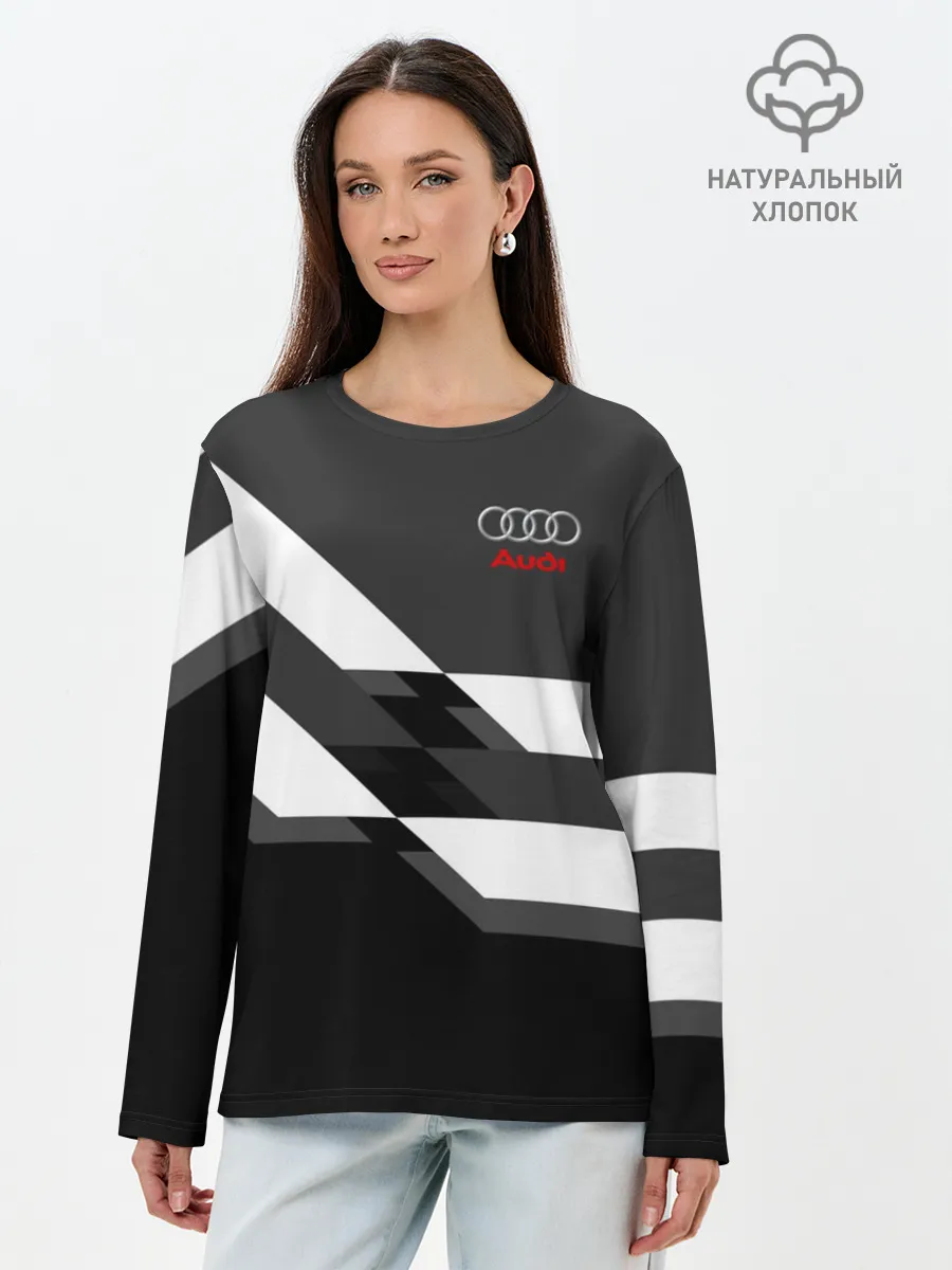 Лонгслив женский. Хлопок / AUDI SPORT