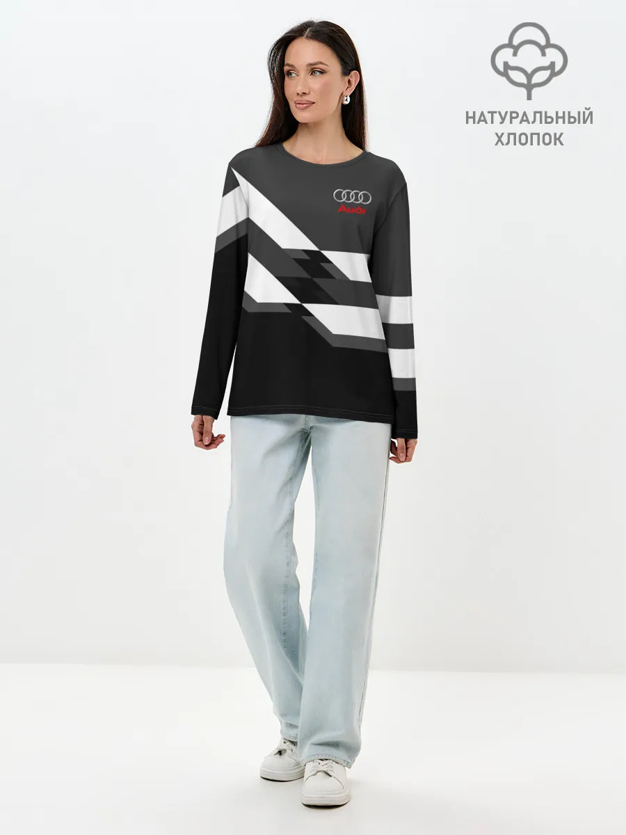 Лонгслив женский. Хлопок / AUDI SPORT
