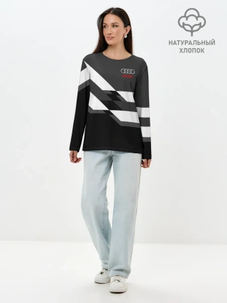 Лонгслив женский. Хлопок / AUDI SPORT