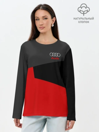 Лонгслив женский. Хлопок / AUDI SPORT
