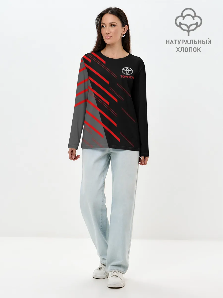 Лонгслив женский. Хлопок / TOYOTA | ТОЙОТА
