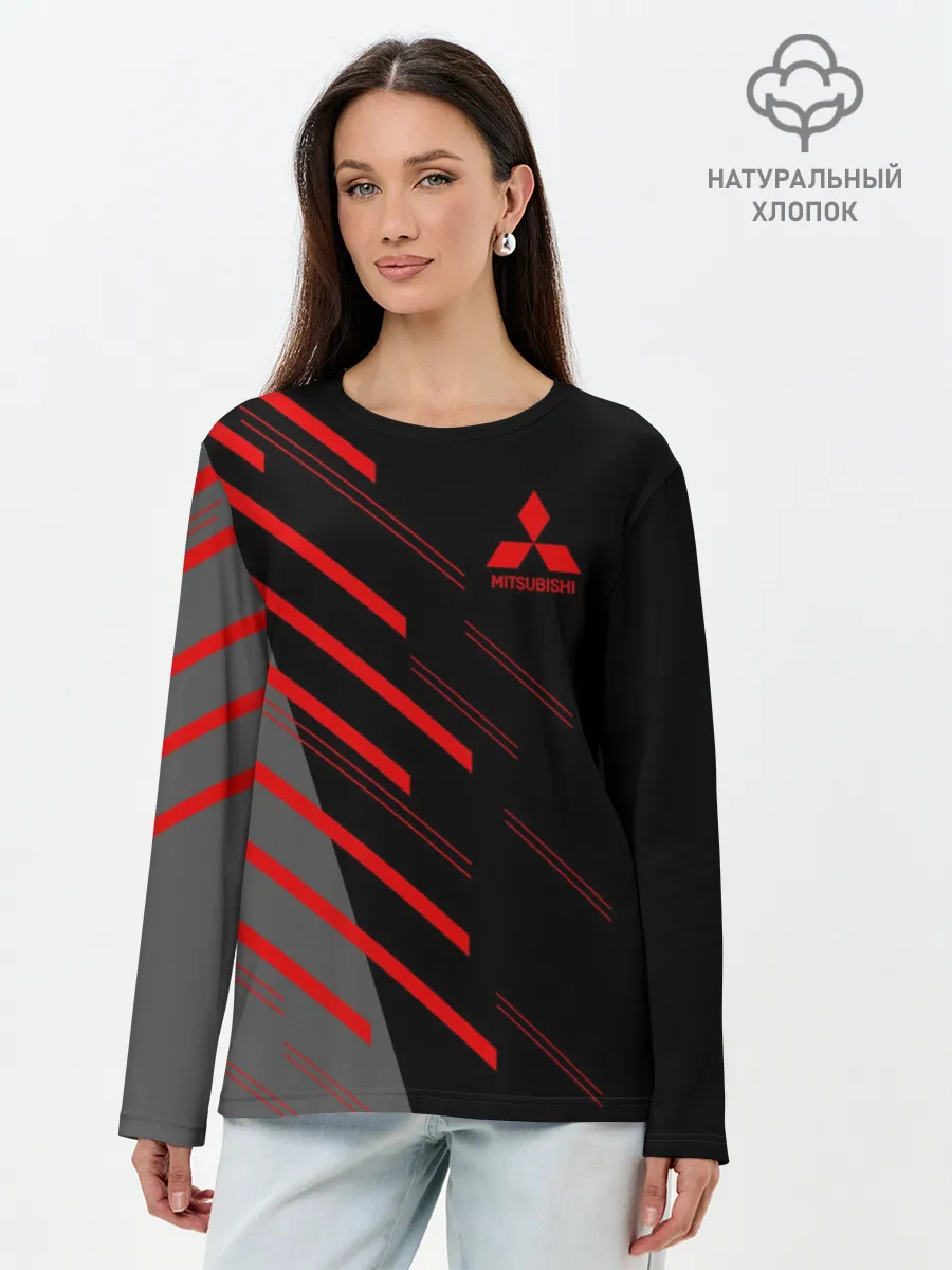 Лонгслив женский. Хлопок / MITSUBISHI | МИТСУБИСИ