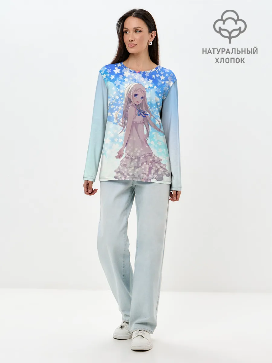 Лонгслив женский. Хлопок / Meiko Honma