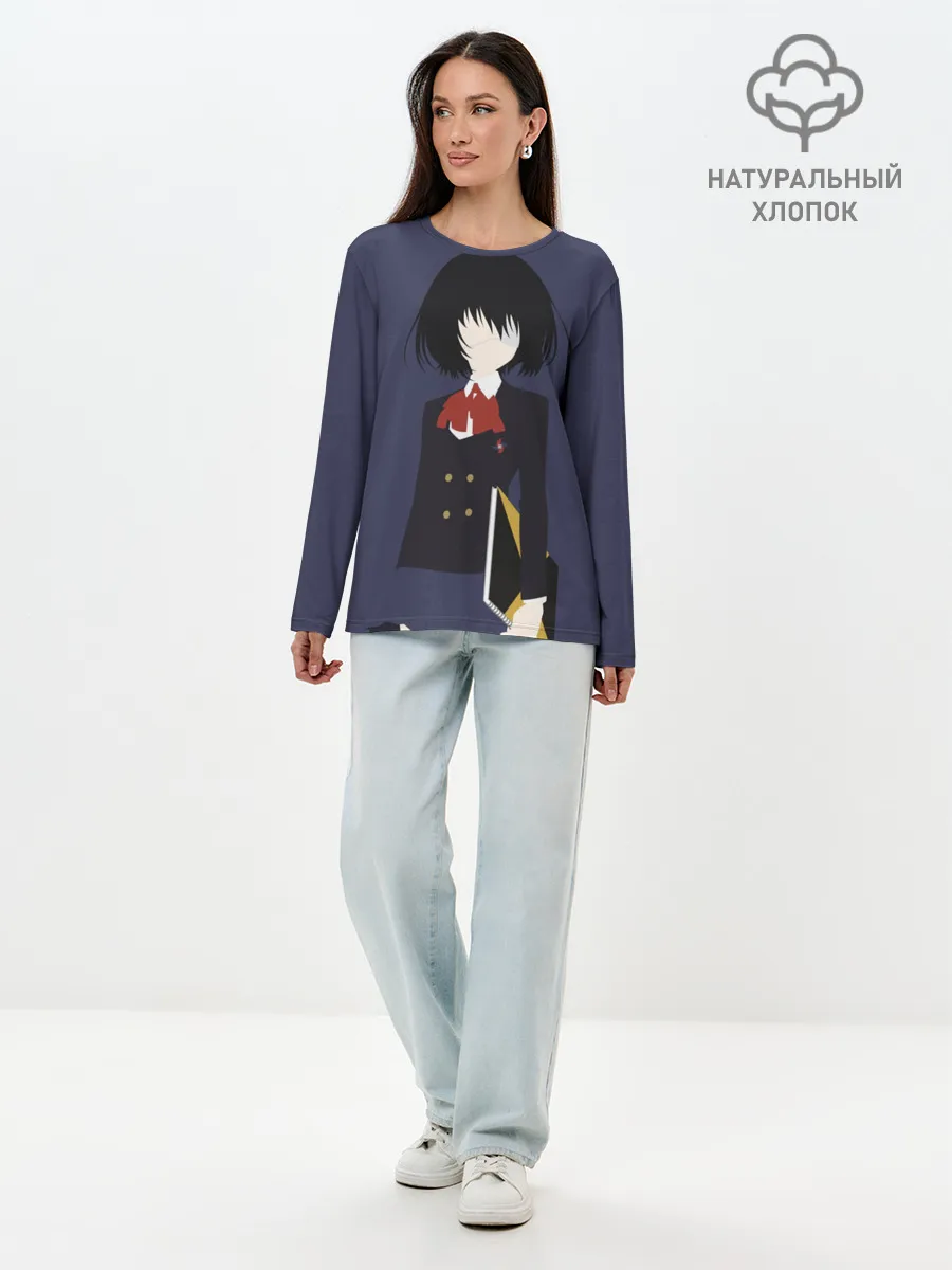 Лонгслив женский. Хлопок / Mei Misaki минимал