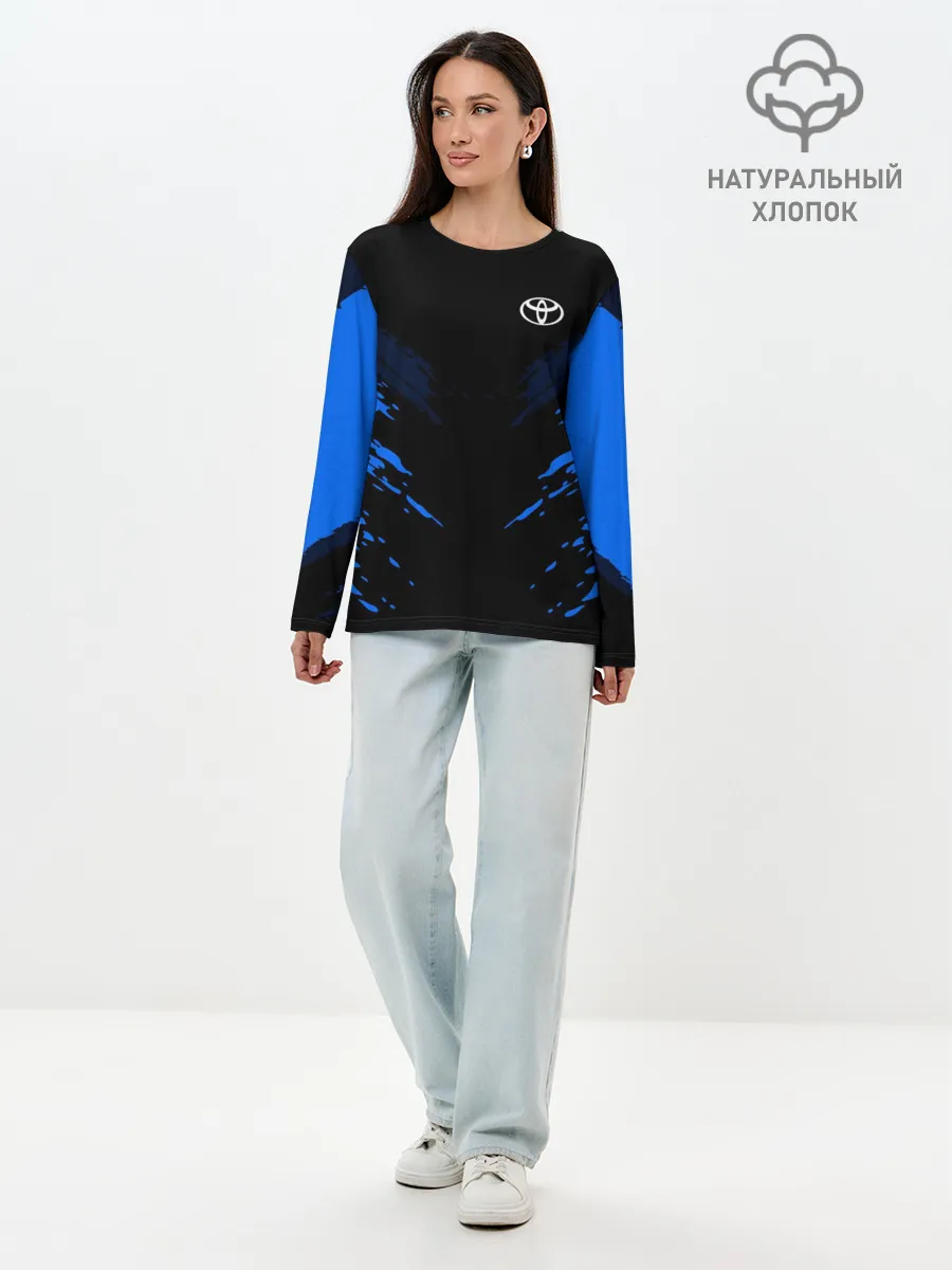 Лонгслив женский. Хлопок / Toyota SPORT