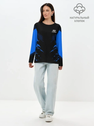 Лонгслив женский. Хлопок / Hyundai