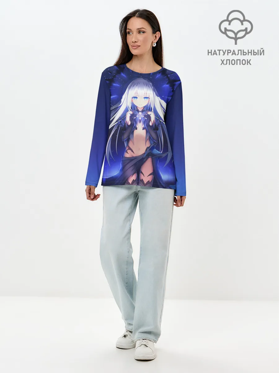 Лонгслив женский. Хлопок / Рандеву с Жизнью Аниме