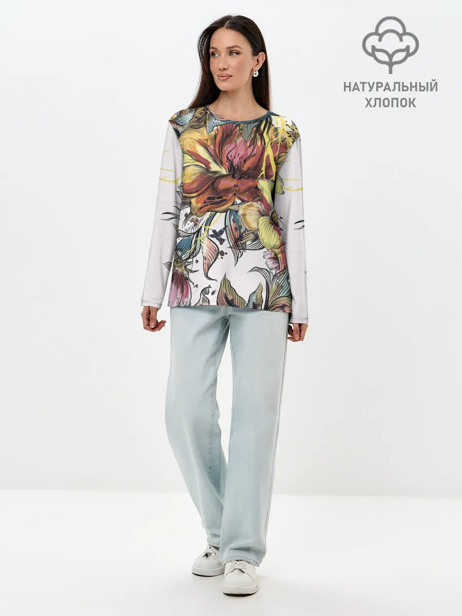 Лонгслив женский. Хлопок / Коллекция RENAISSANCE