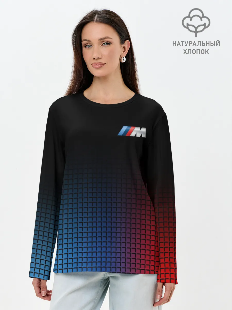 Лонгслив женский. Хлопок / BMW MOTORSPORT